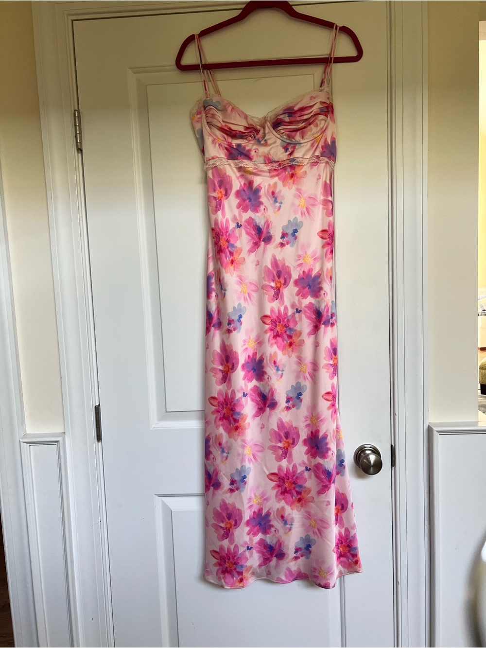 Astr The Label Floral Satin Dress NWT M